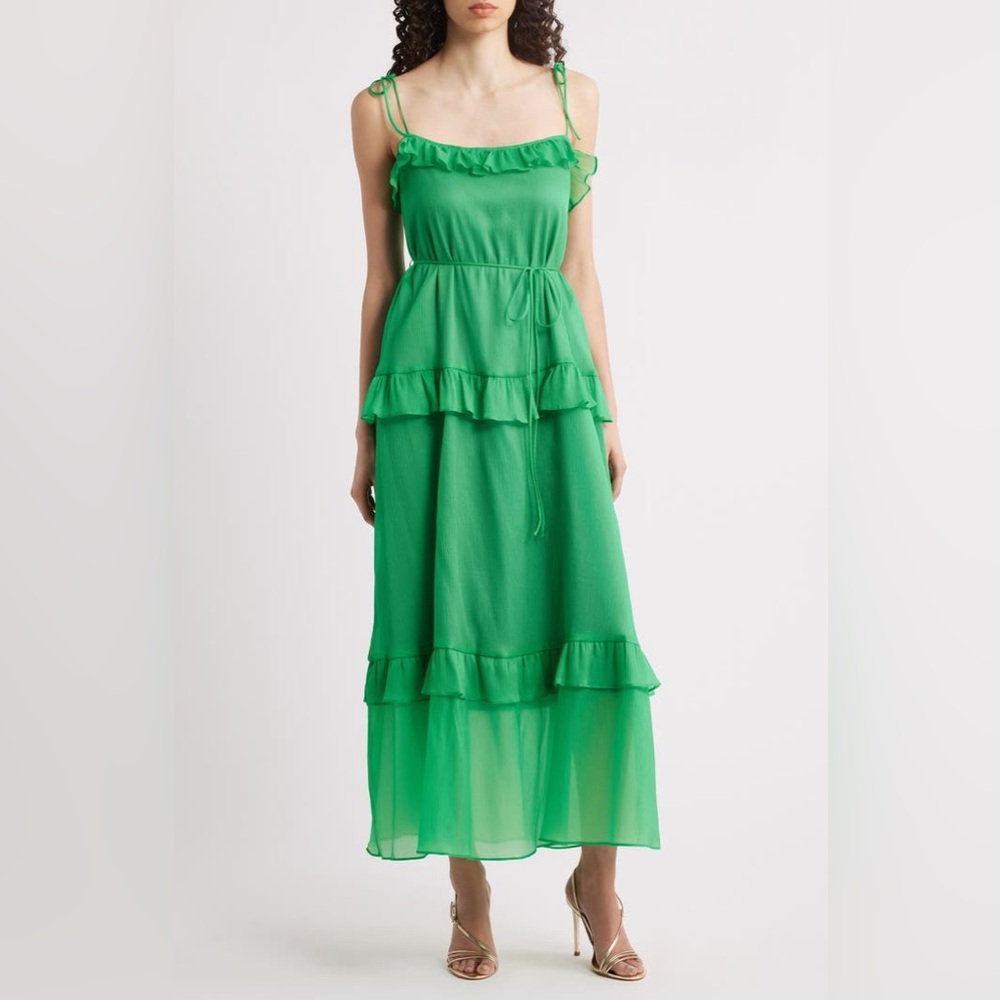 Tie Strap Tiered Midi Dress
Julia Jordan